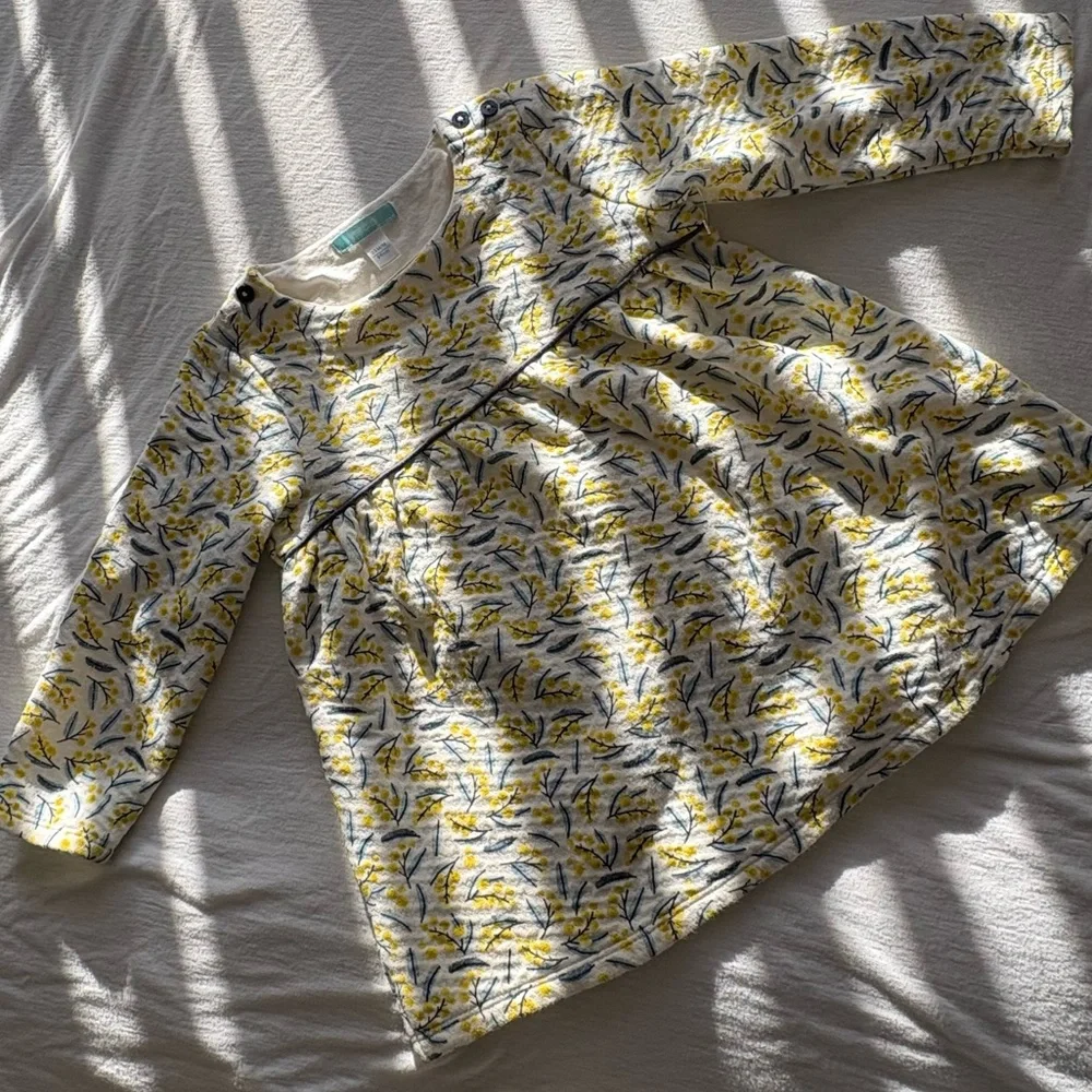 Okaidi BabygirlbYellow Flower dress